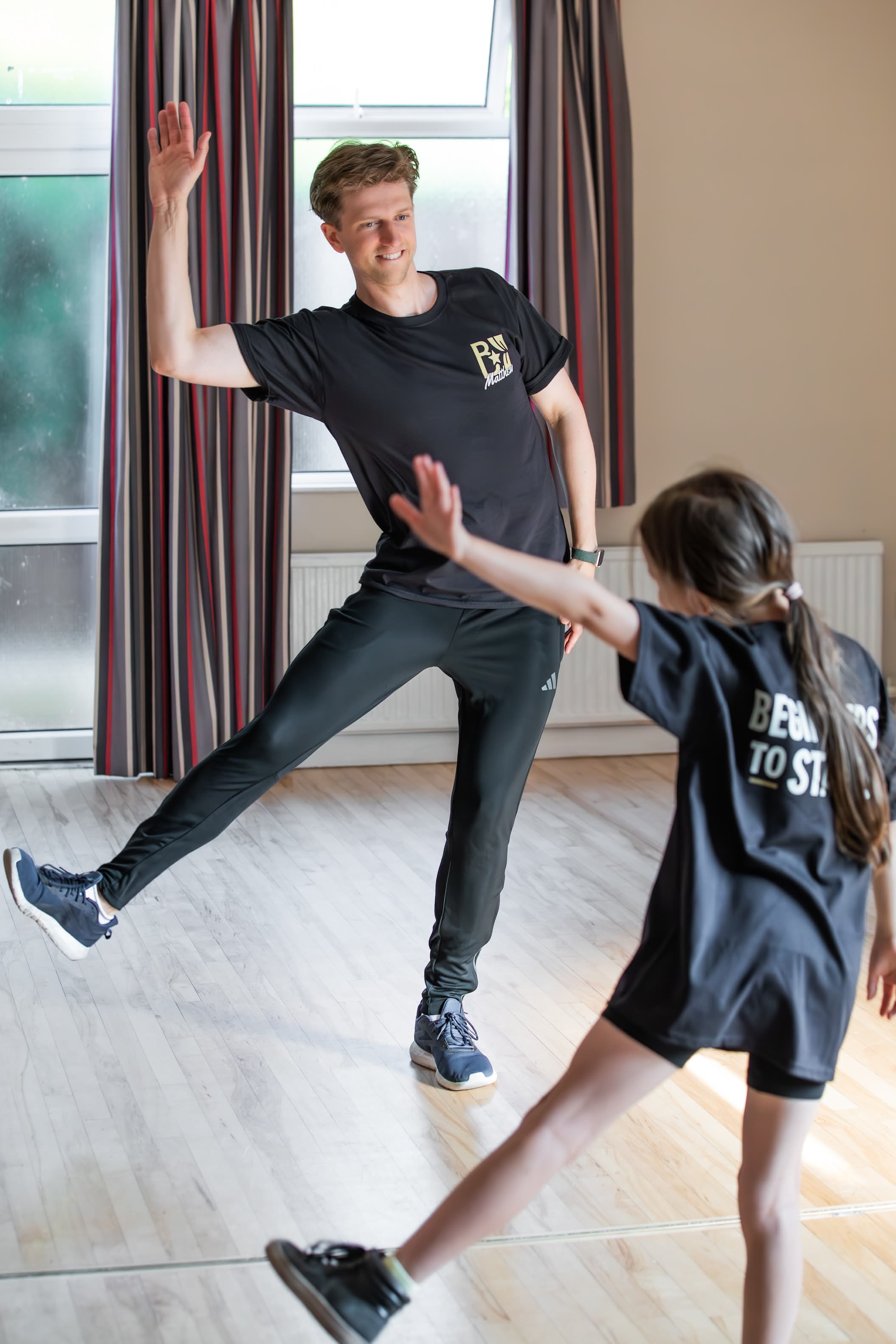teacher & student mirroring exercise